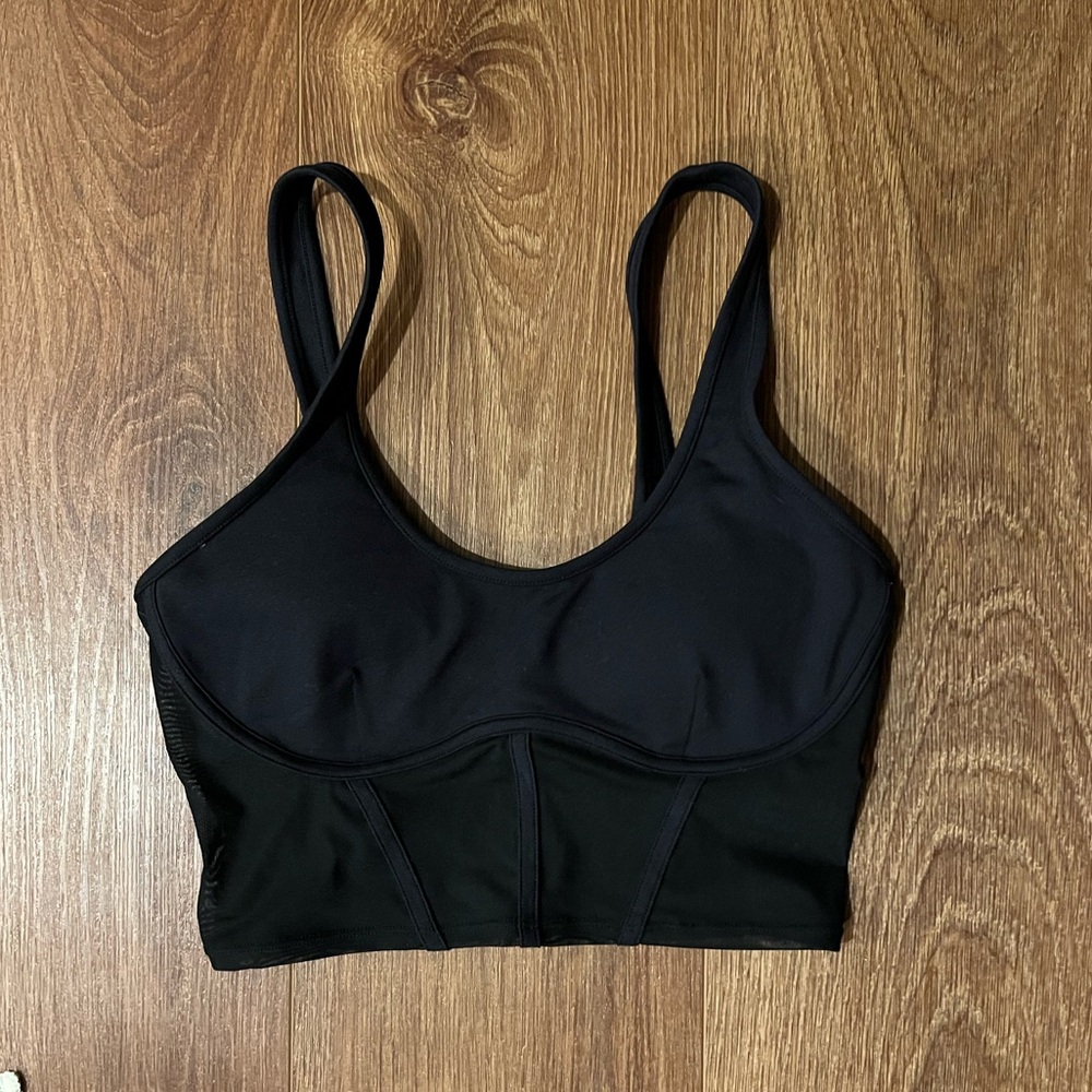Alo Mesh Corset Bra Top